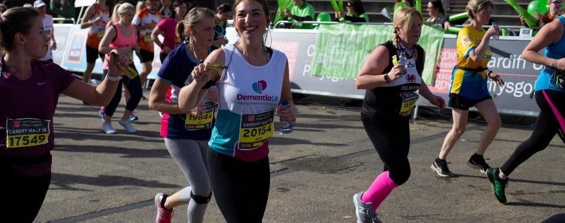 Runners at the Cardiff marathon