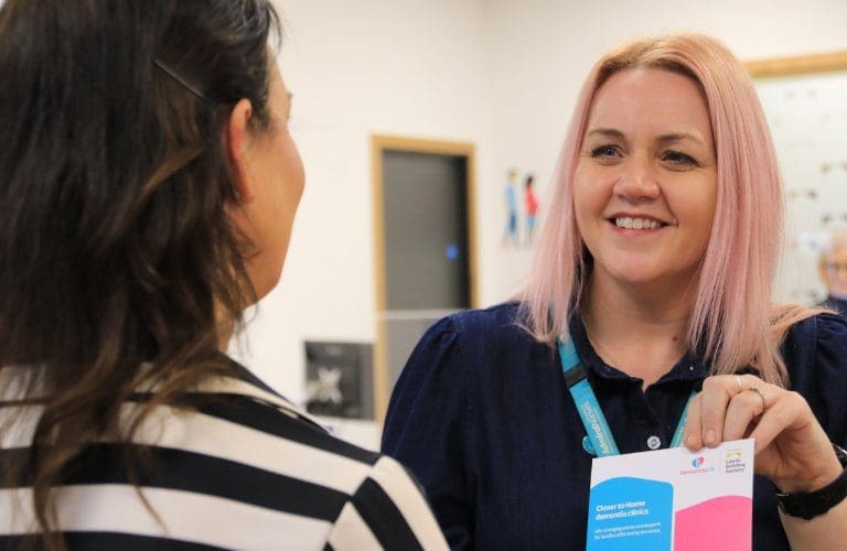 Helen Green, Admiral Nurse, at Leeds Building Society