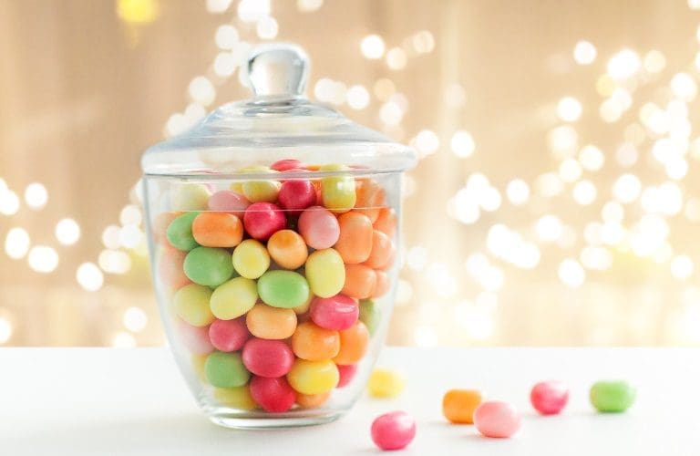 A jar of sweets