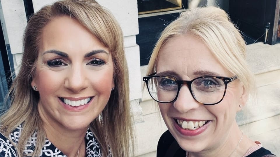 Consultant Admiral Nurses for Frailty and Physical Health, Kerry Lyons and Melissa Grundy.