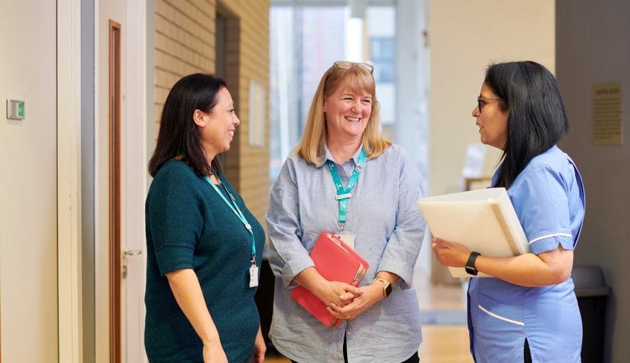 three Admiral Nurses talking