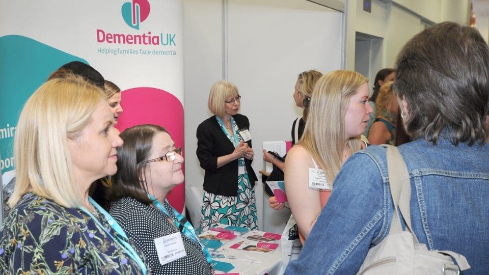 Helen Green and Hilda Hayo at the Alzheimer's and dementia show