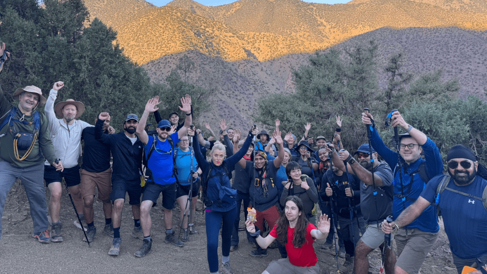 Groups of employees trekked and cycled across India, Italy, Morocco and Slovenia