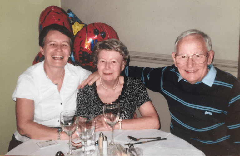 Jan and her parents’ last photo together in June 2009