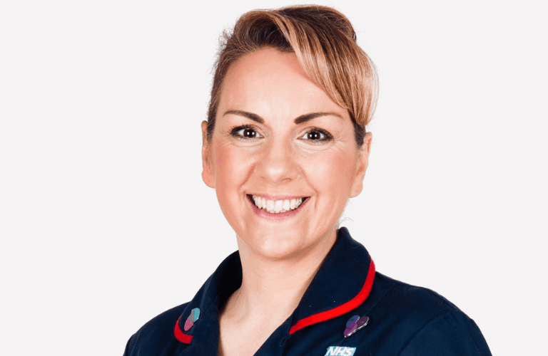 Headshot of Admiral Nurse Kerry Lyons smiling