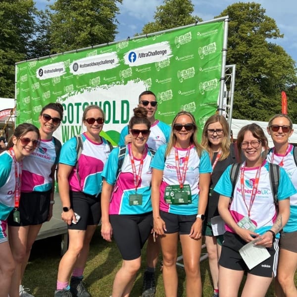 NBS team completing the Cotswold way ultra challenge