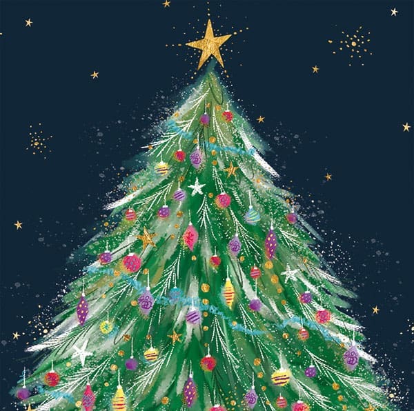 Christmas tree card