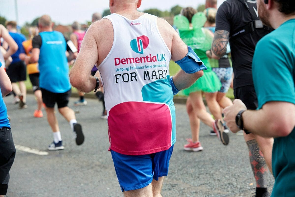 Runners take part in the Great North Run, Newcastle to raise funds for Dementia UK. 11th September 2022