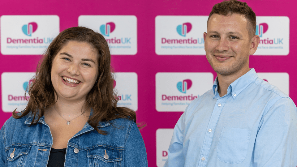 Lucy and Matt, who work in the Virtual fundraising team