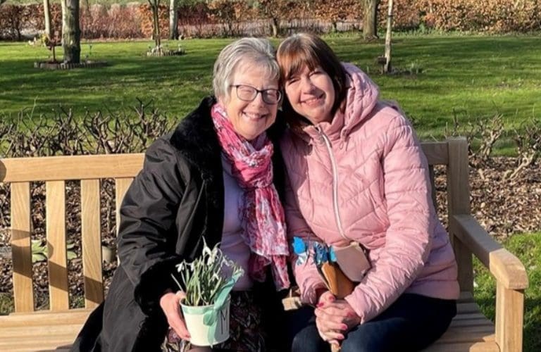 Brenda with her sister Pat