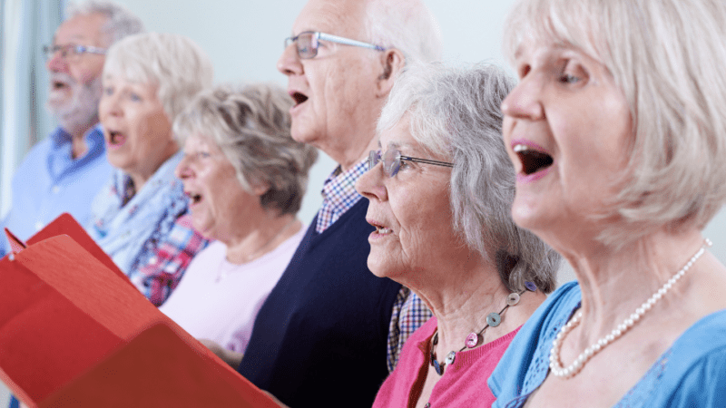 Group of people singing