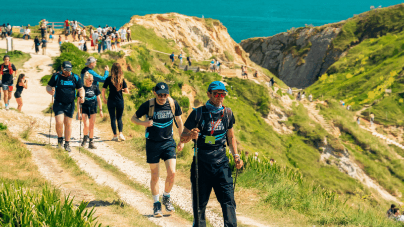 Walkers taking on the South coast challenge