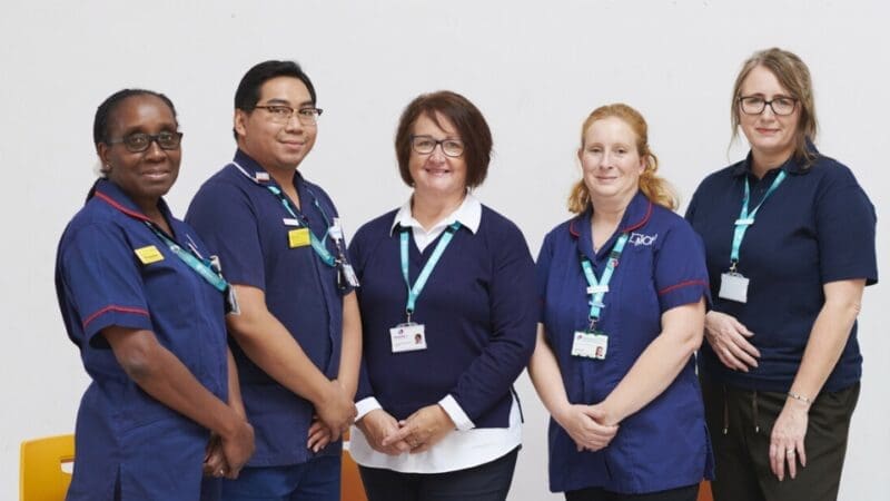 Admiral Nurses Roxanne, Lorenzo, Diane, Judy and Victoria