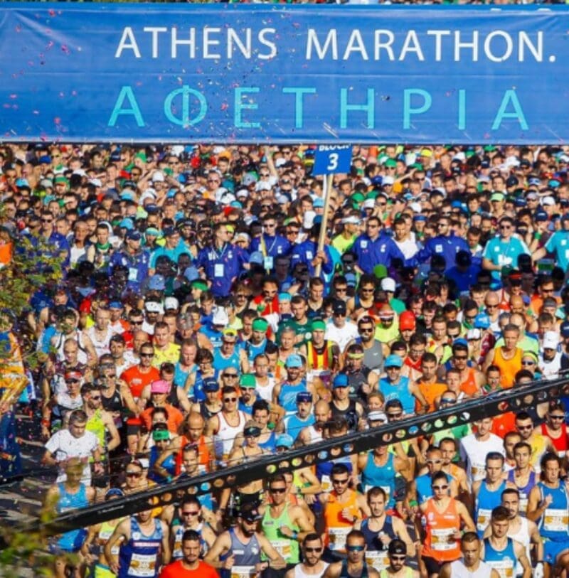 athens marathon start line