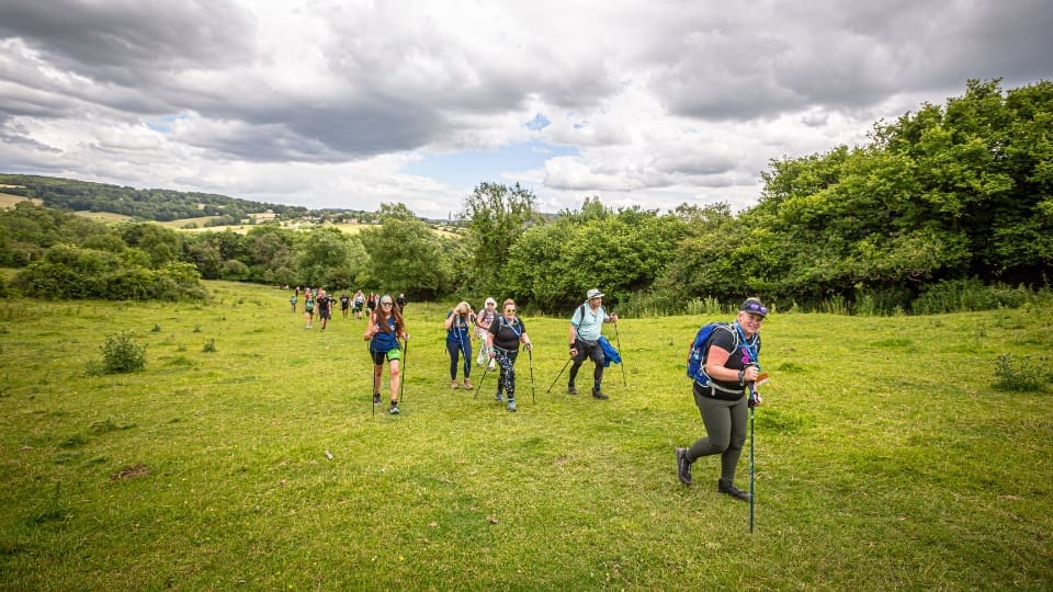 participants walking the Bath 50 Ultra challenge