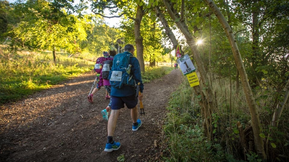 participants walking the chiltern ultra challenge