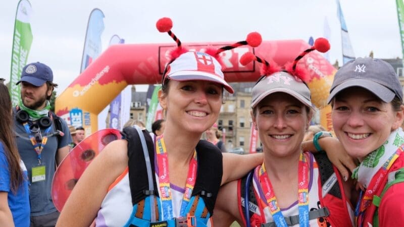 supporters at the startline of bath ultra challenge