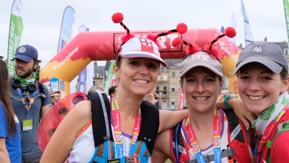 supporters at the startline of bath ultra challenge