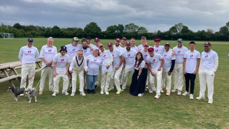 cricket team fundraising for dementia uk