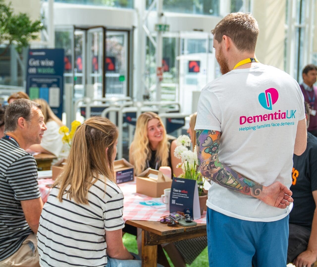 Dementia UK staff at a Nationwide branch