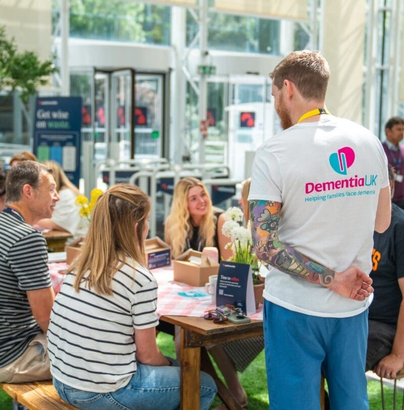 Dementia UK staff at a Nationwide branch