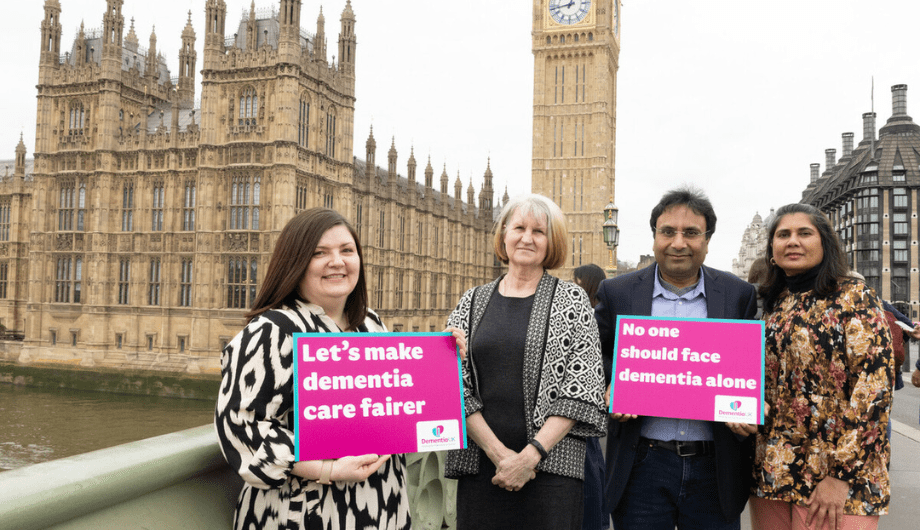 Dementia UK supporters at the Houses of Parliament for our Fix the funding event