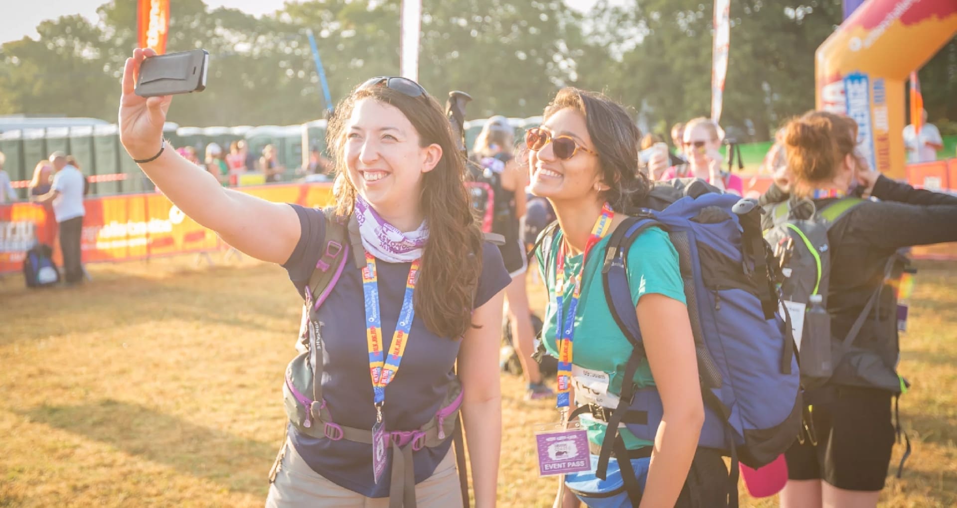 kent downs participants taking a selfie