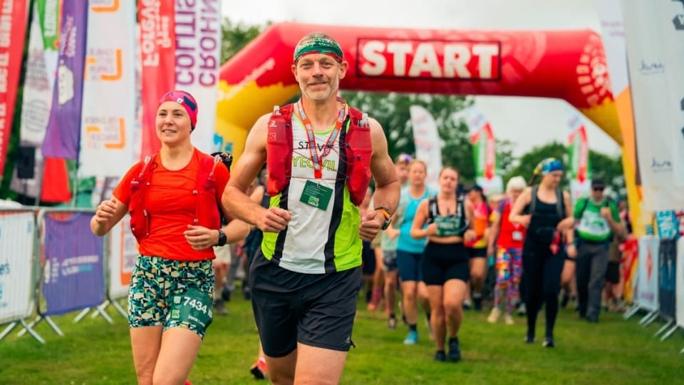 participants running in the kent downs ultra challenge