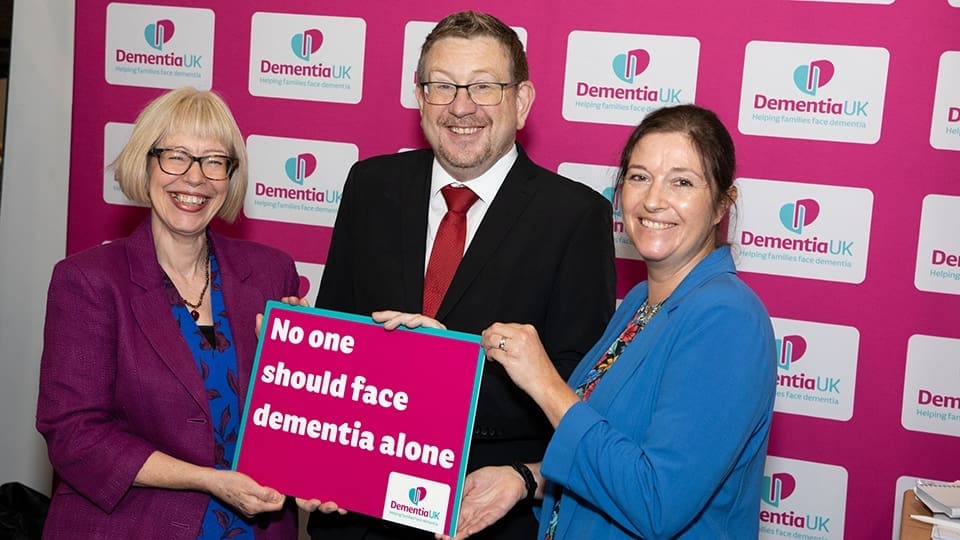 MP Andrew Gwynne with Hilda and Faradane