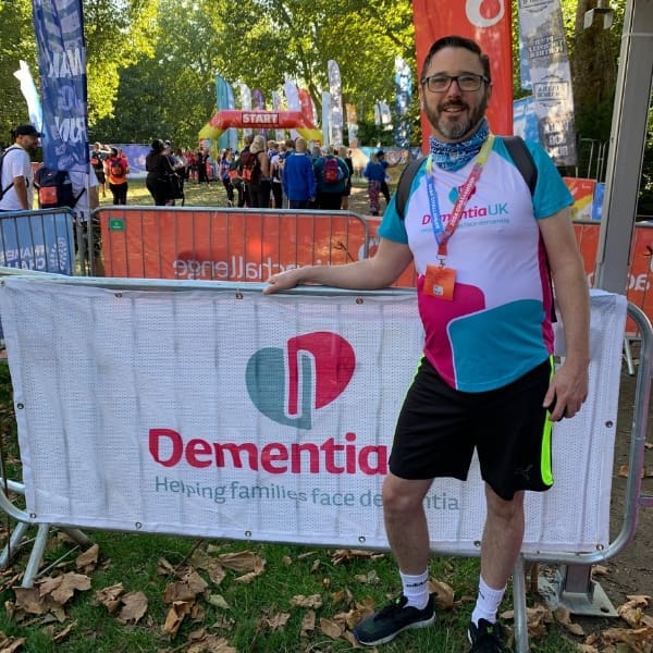Rob, who took on the Thames Bridges Trek with Team Dementia UK in 2024