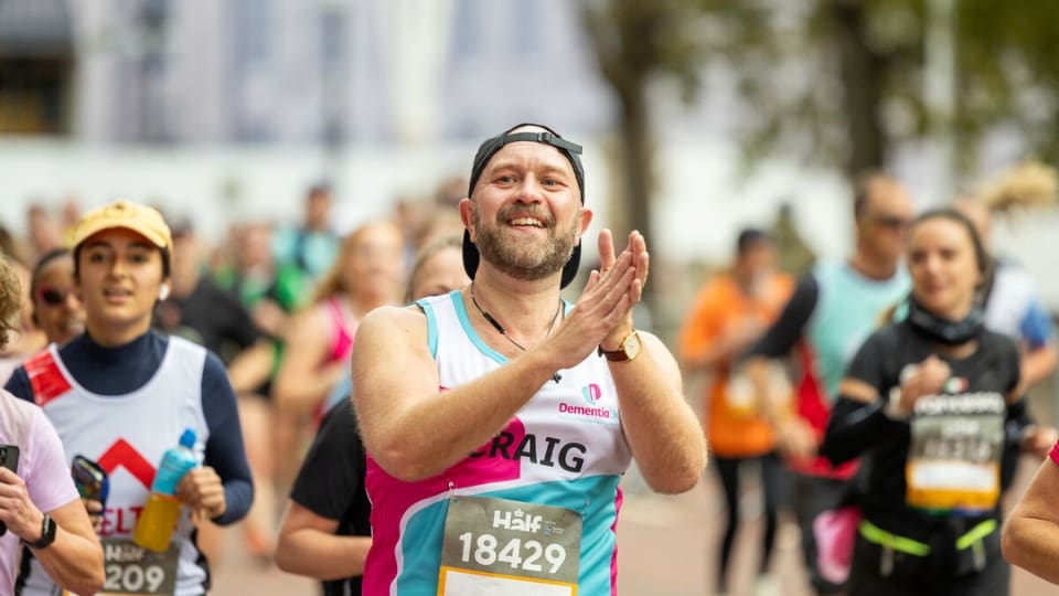 supporters running the royal parks half marathon