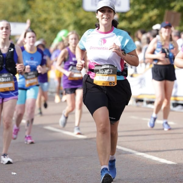 Supporter Emily Bird running the Royal Parks Half Marathon