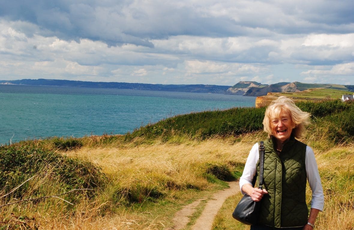 Nancy on the day she moved to her new home – en route from Exeter to Christchurch