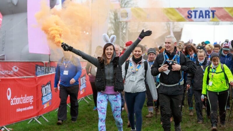 Participants starting the Windsor 50 Ultra Challenge